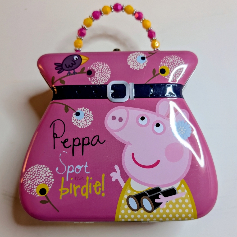 ✨ Peppa Pig “Spot the Birdie!” Metal Tin Purse – NWOT ✨